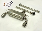 S/S Catback Exhaust System Fits For 08 thru 09 Mitsubishi EVO 10 MR 