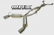 Catback Exhaust System Fits 2007 thru 2008 Nissan 350Z, 2009+ 370Z, 2008+ Infiniti G35, 2007+ G37 3.5L 