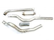 Catback Exhaust For 2001 to 2004 Chevy Silverado/ GMC Sierra 2500HD/3500 6.6L 