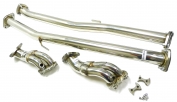 Stainless Down Pipe + Dump Pipe Fits 90 to 96 Nissan 300ZX Z32 VG30DETT Non Resonated