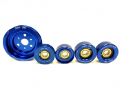 Pulley Kit Fits 13-16 Scion FR-S/ Subaru BRZ, 12-18 Toyota 86 FT/GT86 2.0L (Blue, Red, Silver) 