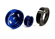 Stainless Overdrive Pulley For 00-04 Celica GTS, 02-04 Matrix XRS, 1.8L DOHC 16V (Blue, Red, Silver) 