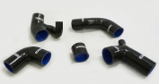 Silicone Radiator Hose Kit W/ Diverter Inlet Fits 1996+ Volvo 850 T5/850T5R/S70T5/V70T5 (Black, Blue, Red) 