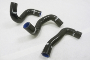 Stainless Silicone Radiator Hose Fits 2009-2011 Pontiac Vibe, Toyota Corolla/ Matrix 1.8L 2ZR-FE (Black, Blue, Red) 