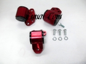 Stainless Red Engine Mount Fits Honda Civic, Del Sol, Integra 68, B Engine Swap 